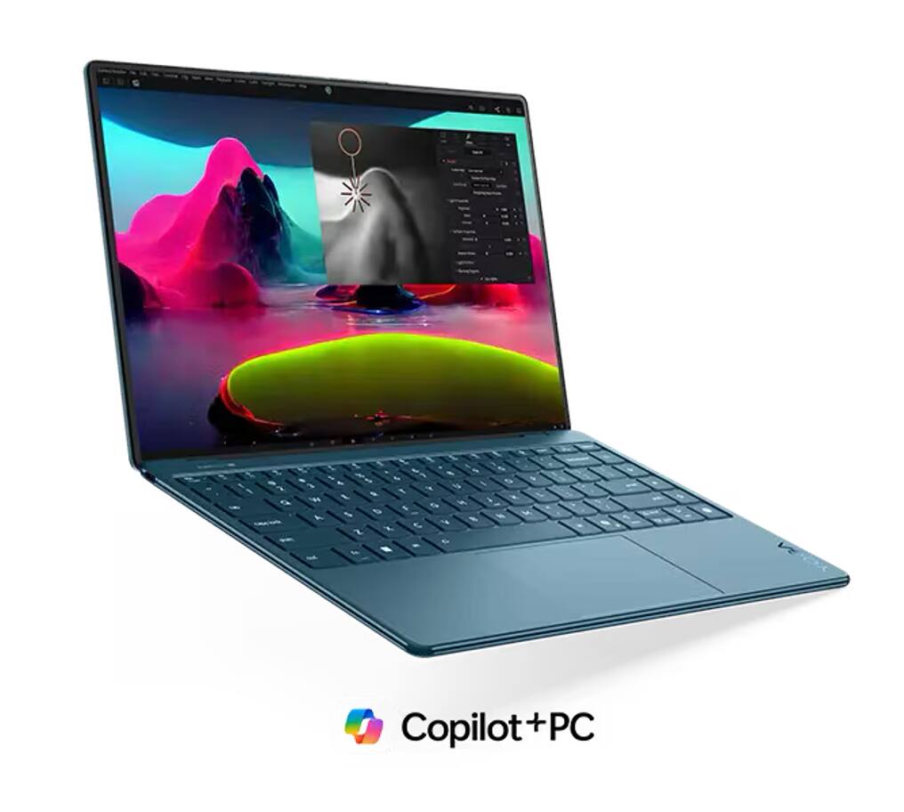 Alt View 3. Lenovo - Lenovo Slim 9i 83CX0005US Laptop, Ultra 7-258V, 32GB, 1TB SSD, 14.0" 4K (3840x2400), Intel Arc 140V, Win 11 Pro - Tidal Teal.