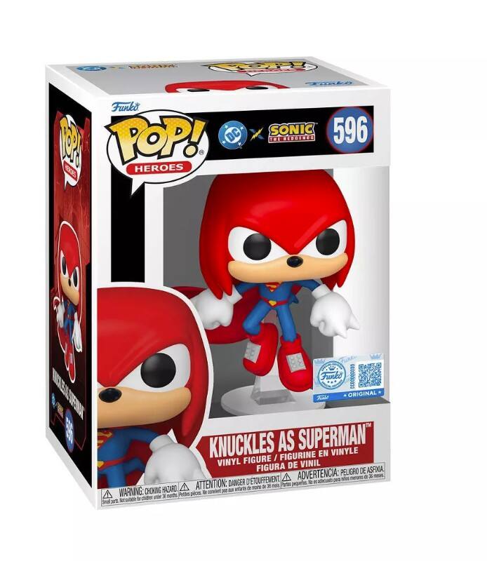 Funko Pop! Heroes DC Justice League and Sonic Knuckles / Superman