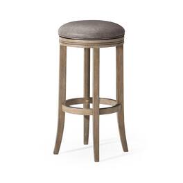 Maven Lane - 31" Eva Bar Stool Finish with Vegan Leather - Reclaimed Oak