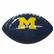 Front. Logo Brands - Michigan Wolverines Rubber Glossy Mini Football - Multicolor.
