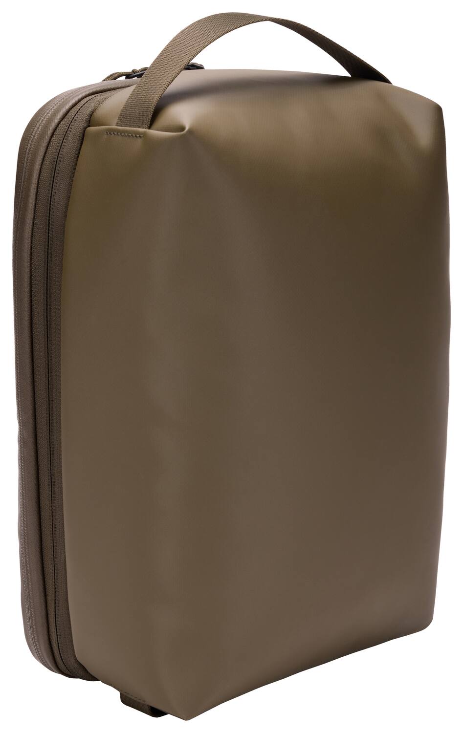 Angle. Thule - Chasm Large Gear Cube – Durable Travel Organizer - Deep Khaki.