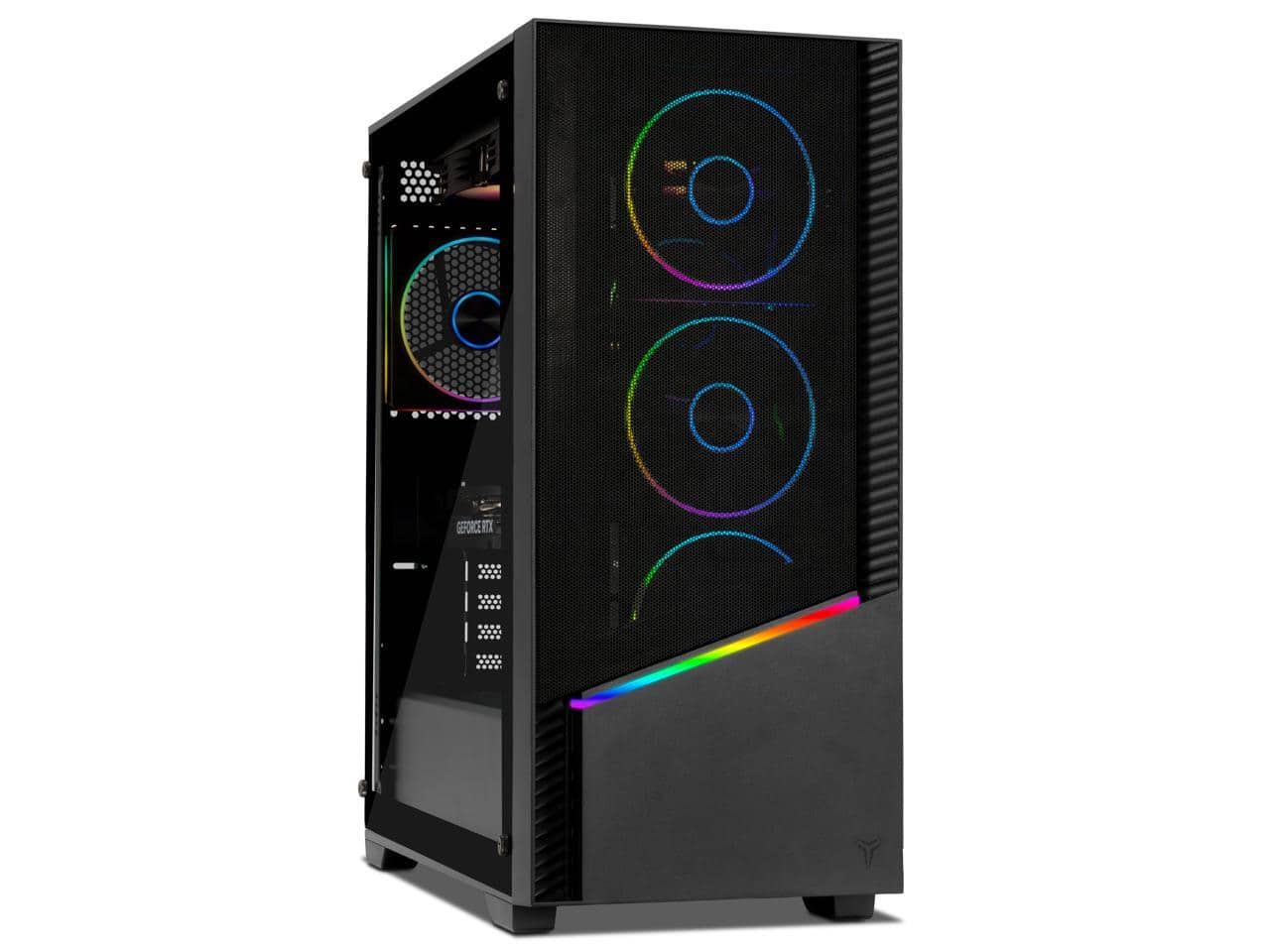 Front. YEYIAN - Yeyian Gaming Desktop PC YPA-EL780DC-57T1N AMD Ryzen 7 7800X3D 32GB DDR5 1TB SSD GeForce RTX 5070 Ti Windows 11 Home - Black.