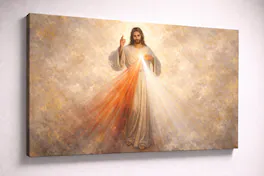 FC Design - Large Canvas 24x36" Frameless Divine Mercy Light Rays Décor Art Painting Home Wall Décor - MultiColor