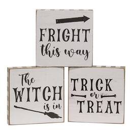 BreeBe - *Fright This Way Square Block 3 Asstd - White, Black