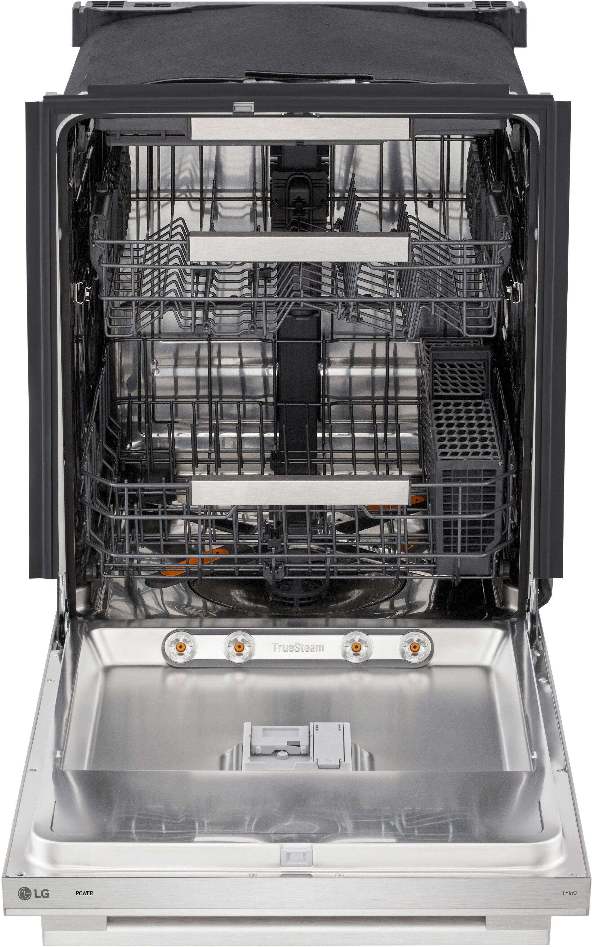 The text on the image is: "TrueSteam LG POWER ThinQ."