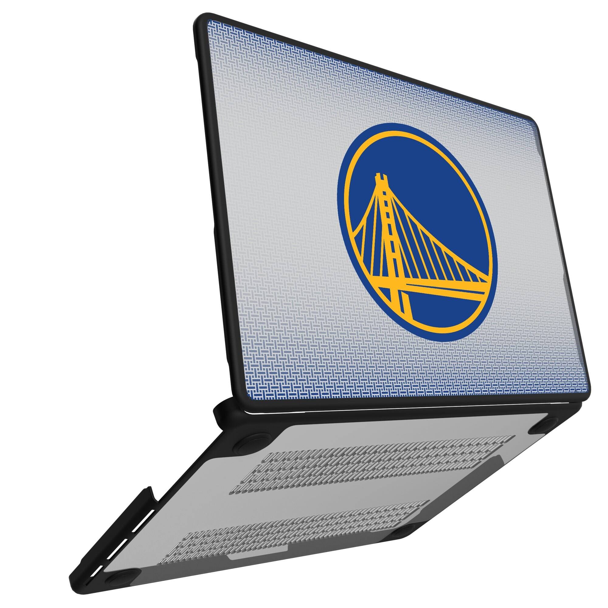 Alt View 1. Keyscaper - Golden State Warriors Linen MacBook Case - Multicolor.