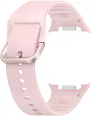 Front. Samsung - Sport Band for Galaxy Watch8 and Galaxy Watch8 Classic S/M - Pink.