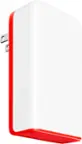 Front. Twelve South - PlugBug 120 USB-C - White/Red.