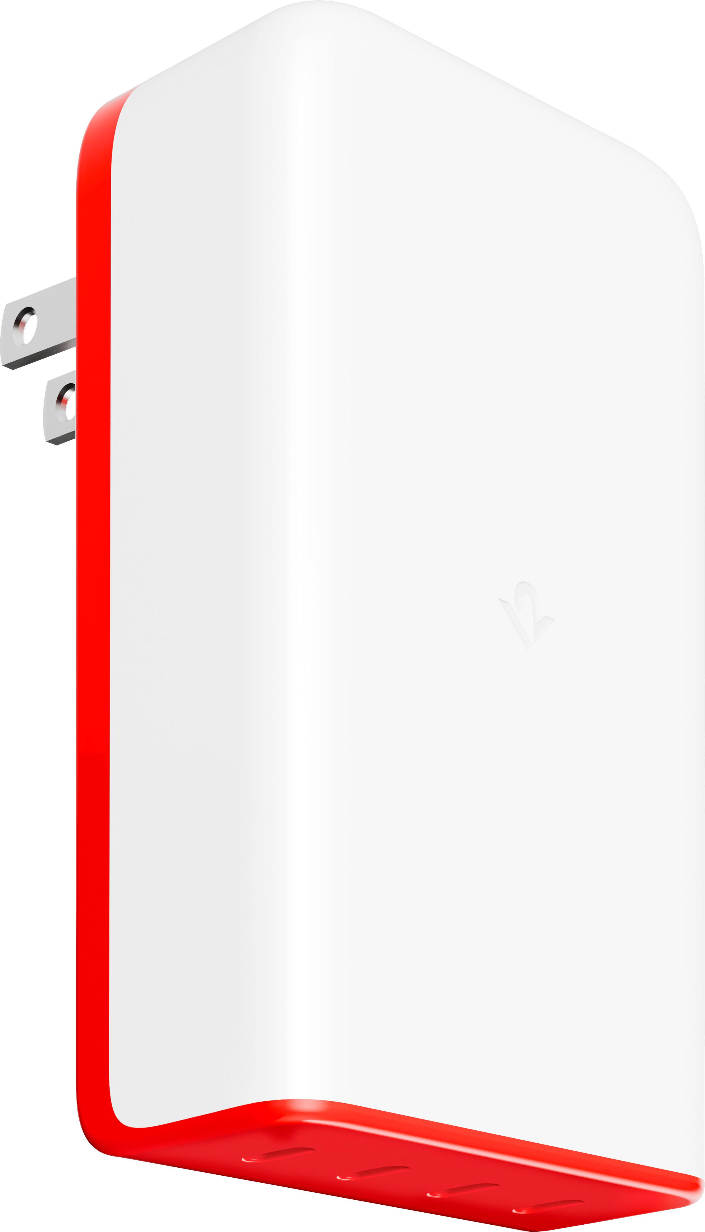 Twelve South - PlugBug 120 USB-C - White/Red