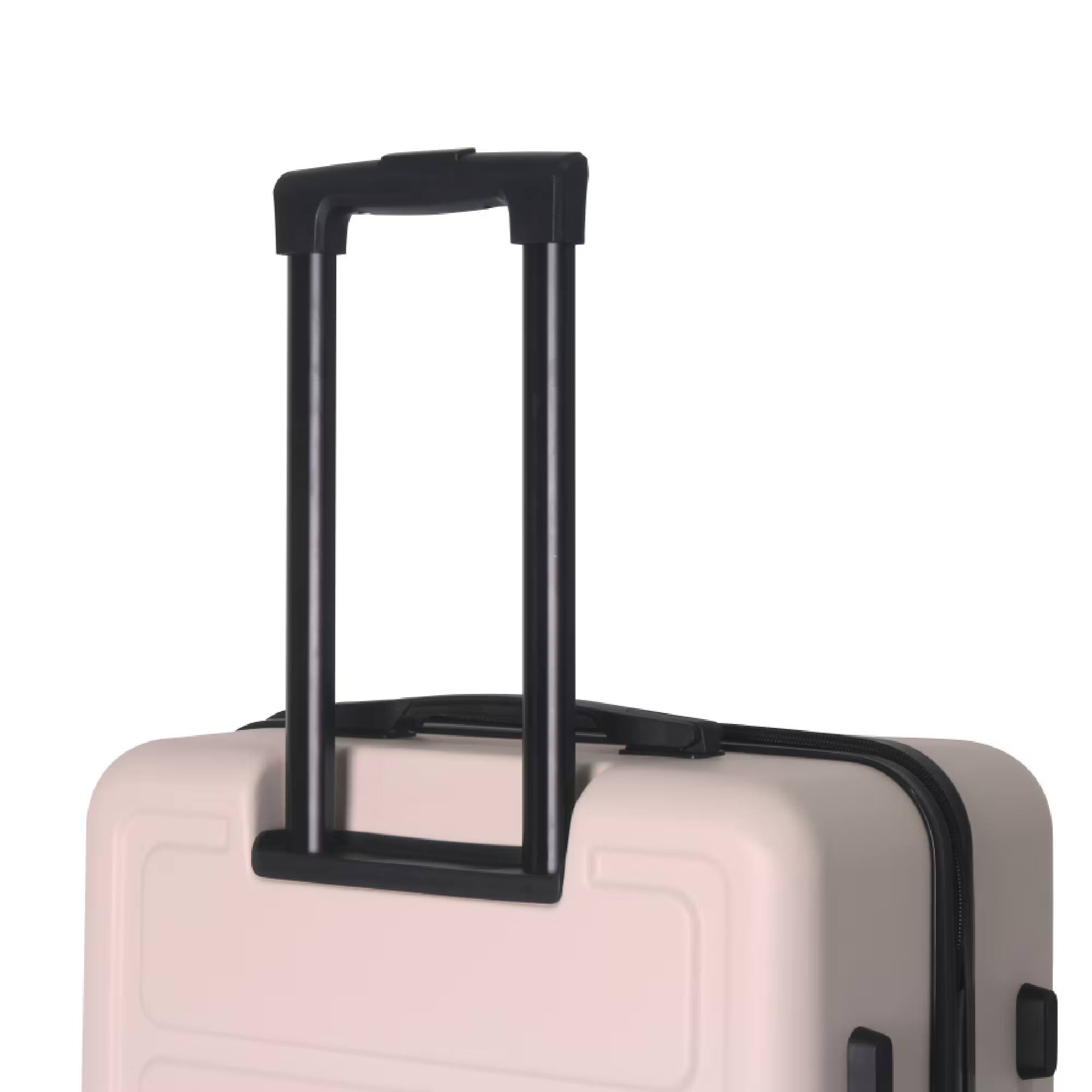 Alt View 4. Bestier - 3-Piece ABS Hardshell Luggage Set (20”/24”/28”) with Spinner Wheels, Lightweight Durable Suitcases - Misty Rose Pink.