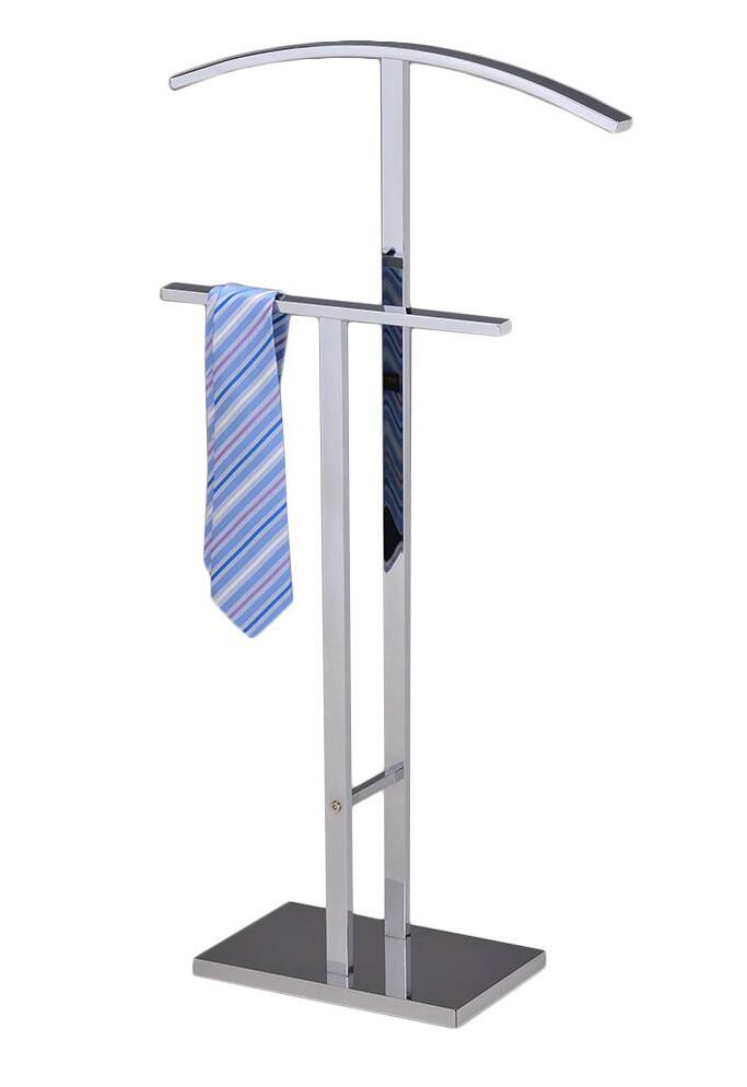 Angle. Kings Brand Furniture - Kings Brand Furniture Dossi Chrome Metal Suit Rack Valet Stand - Silver.