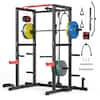 Front. Sportsroyals - Power Cage,1600lbs Multi-Function Power Rack with Adjustable Cable Crossover System, Weight Cage for Home Gym - black.