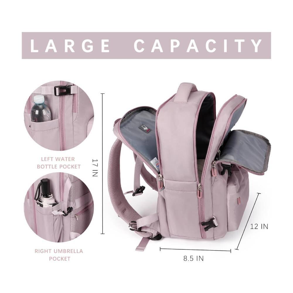 LARGE CAPACITY

LEFT WATER BOTTLE POCKET  
17 IN

RIGHT UMBRELLA POCKET  
8.5 IN

12 IN  
8.5 IN