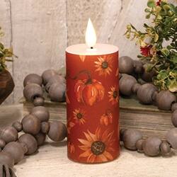 Angle. BreeBe - Shades of Autumn Timer LED Timer Votive - 2 x 4 - Brown.