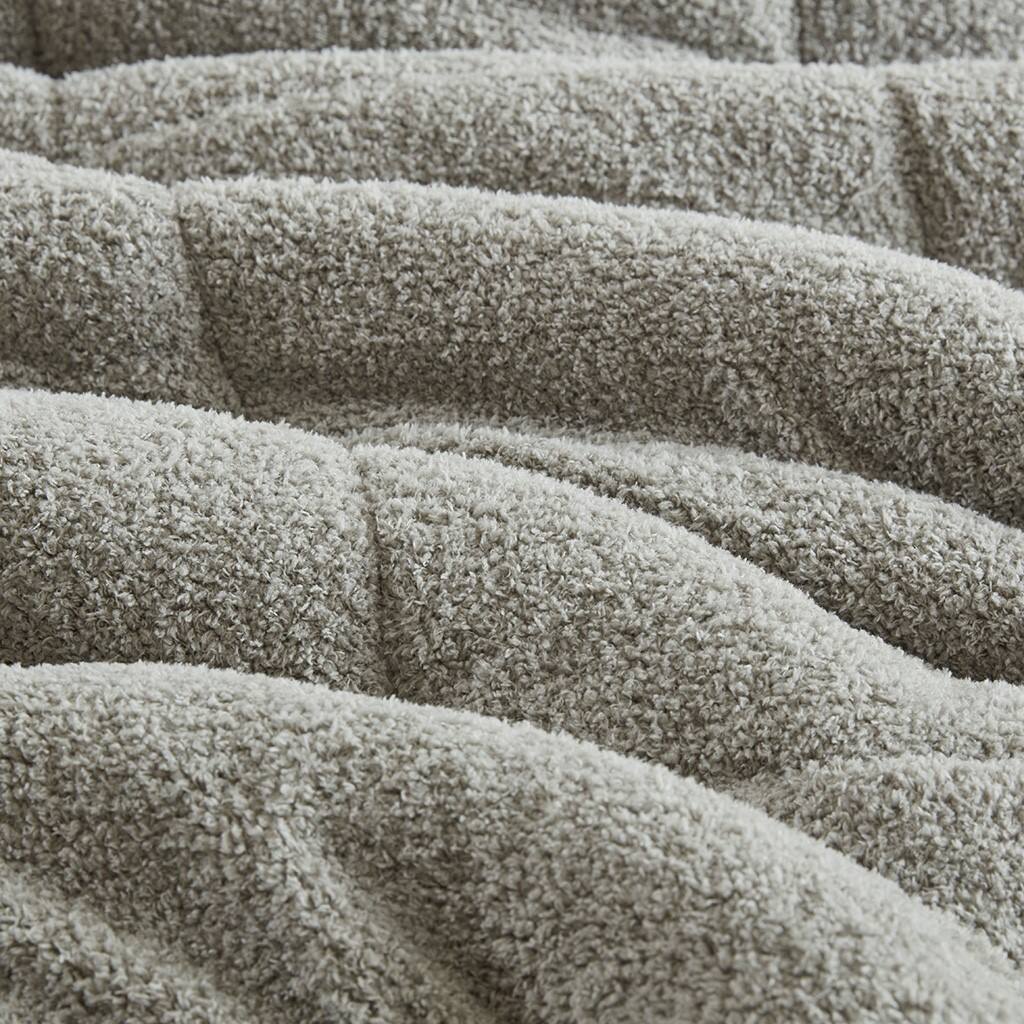 Alt View 4. Gracie Mills - Gracie Mills 2-PC Monaco Sherpa Reverse Comforter Set - Grey.