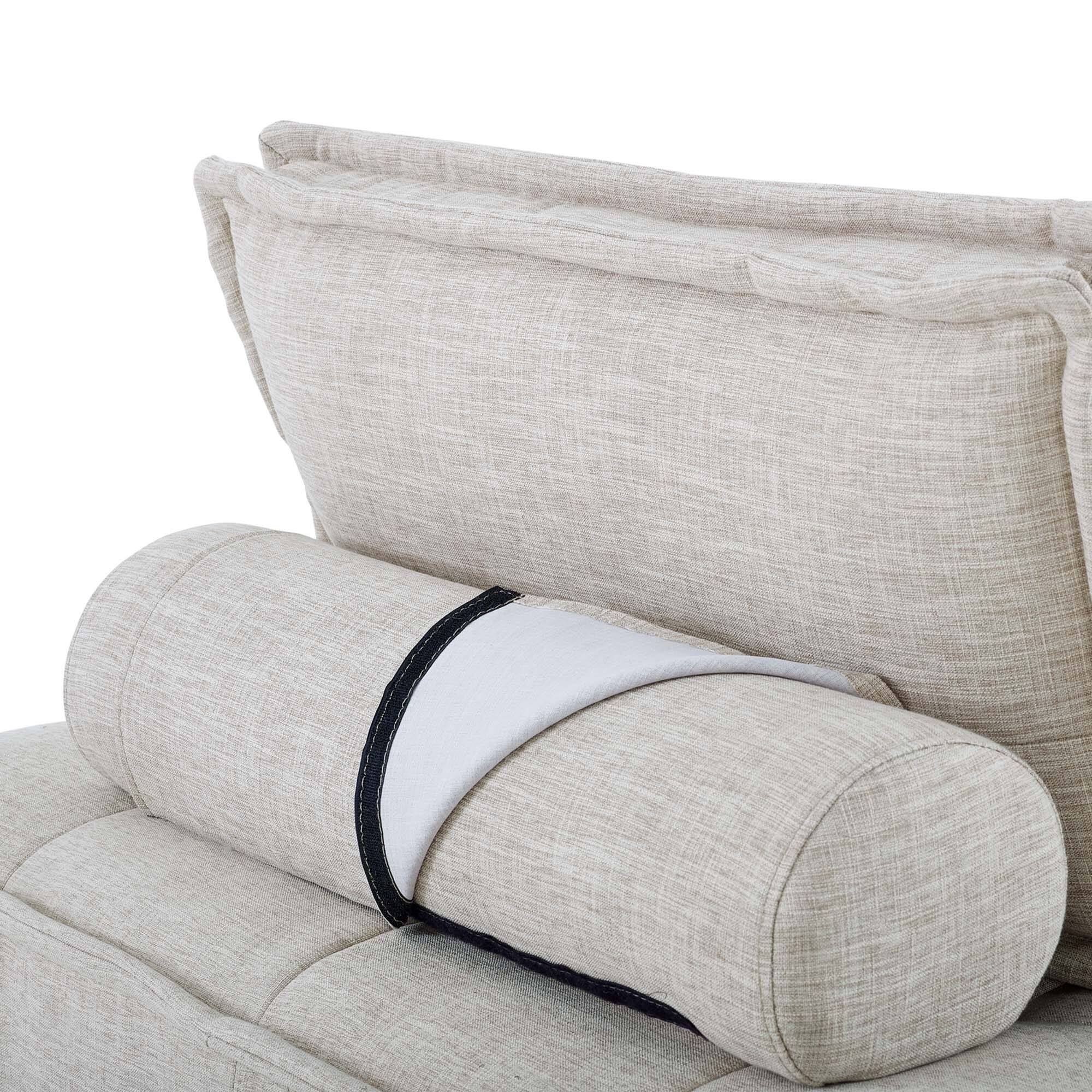 Alt View 4. Modway - Saunter Tufted Fabric Armless Chair by Modway - Beige.