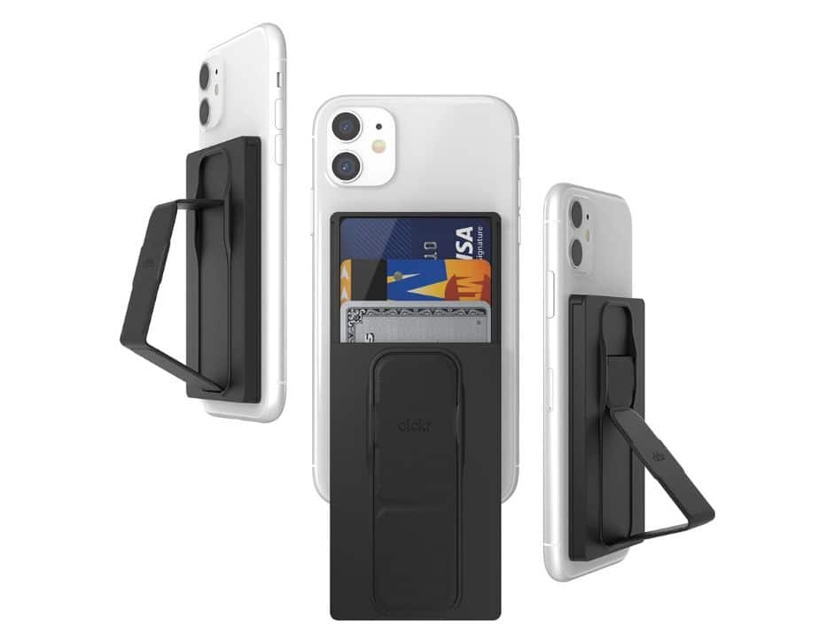 Photos - Case Excellent CLCKR - Stand & Grip Wallet | Color: - Black 45256 