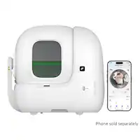 Petkit - Purobot Max Pro Self-Cleaning Litter Box - White - Front_Zoom