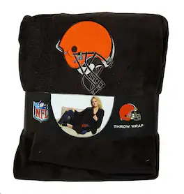 Northwest - Browns Football 55x53.5 Silk Touch Blanket Throw Wrap - Multi