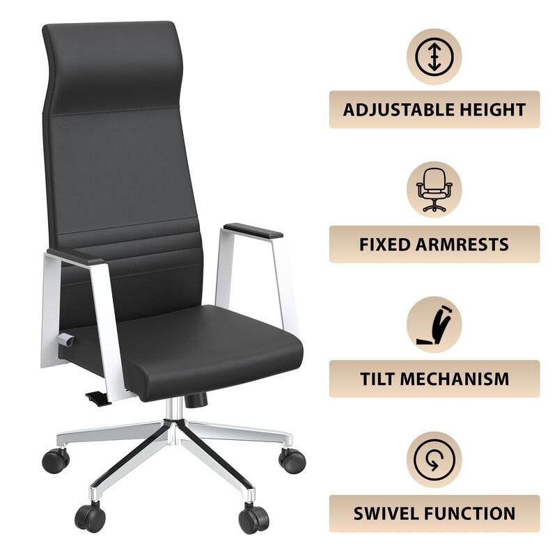 - Adjustable Height
- Fixed Armrests
- Tilt Mechanism
- Swivel Function