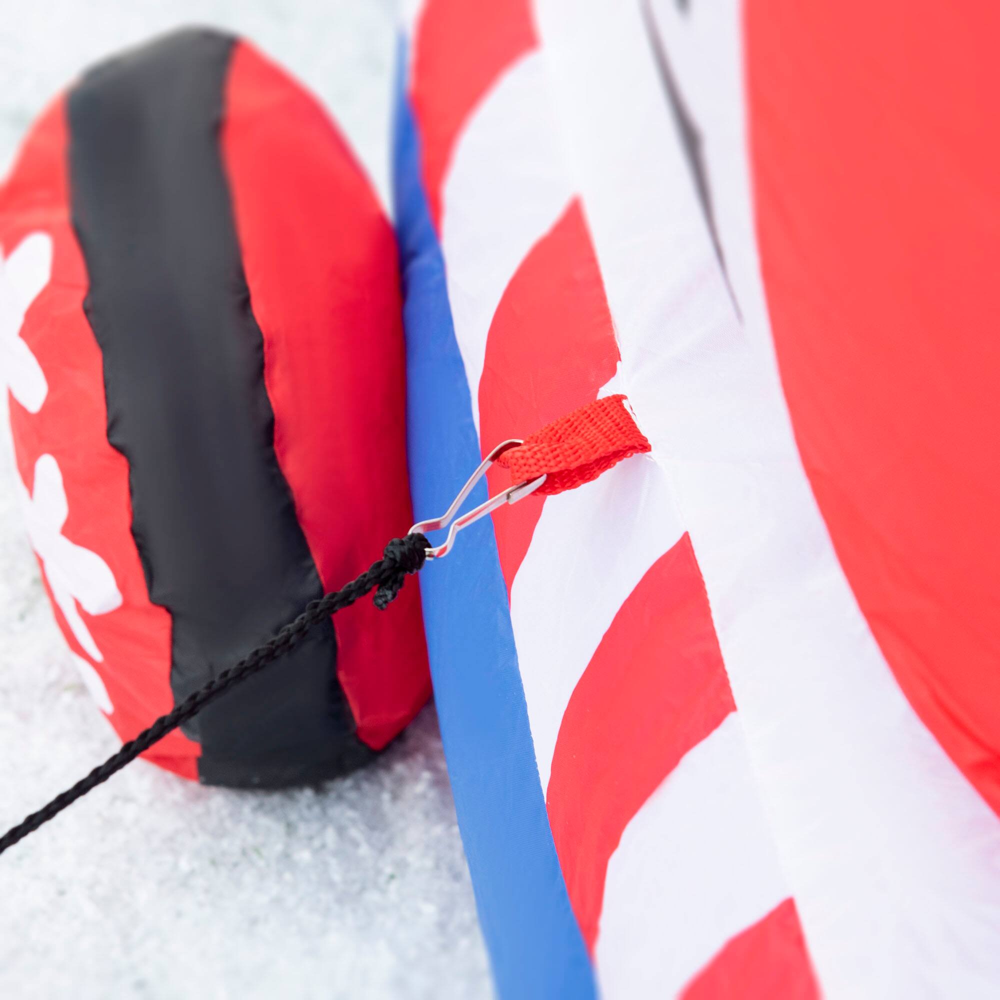 Alt View 7. Outsunny - 8ft Christmas Inflatable Train with Santa, Snowman, Penguin, LED Yard Decor - Red.