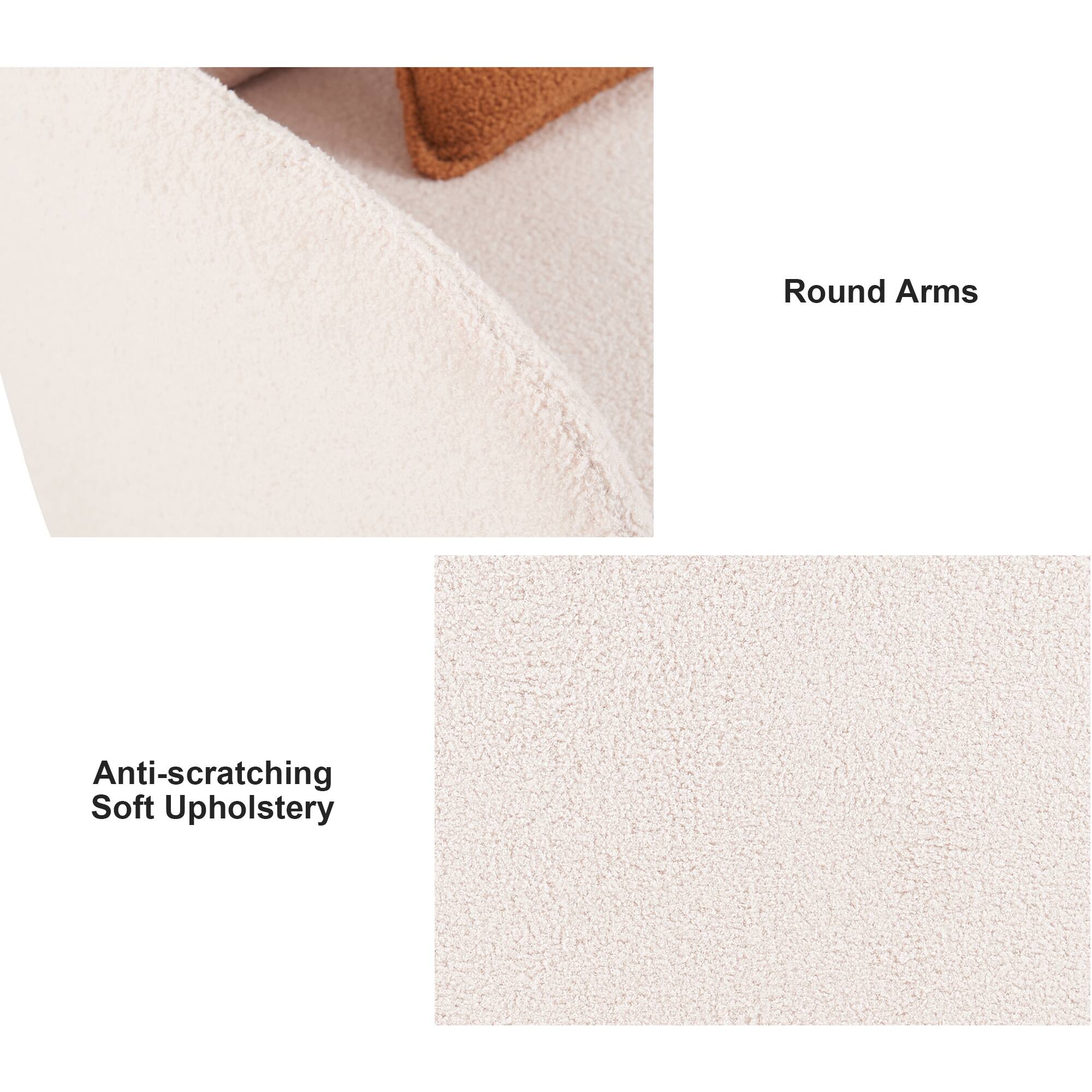 Round Arms

Anti-scratching Soft Upholstery