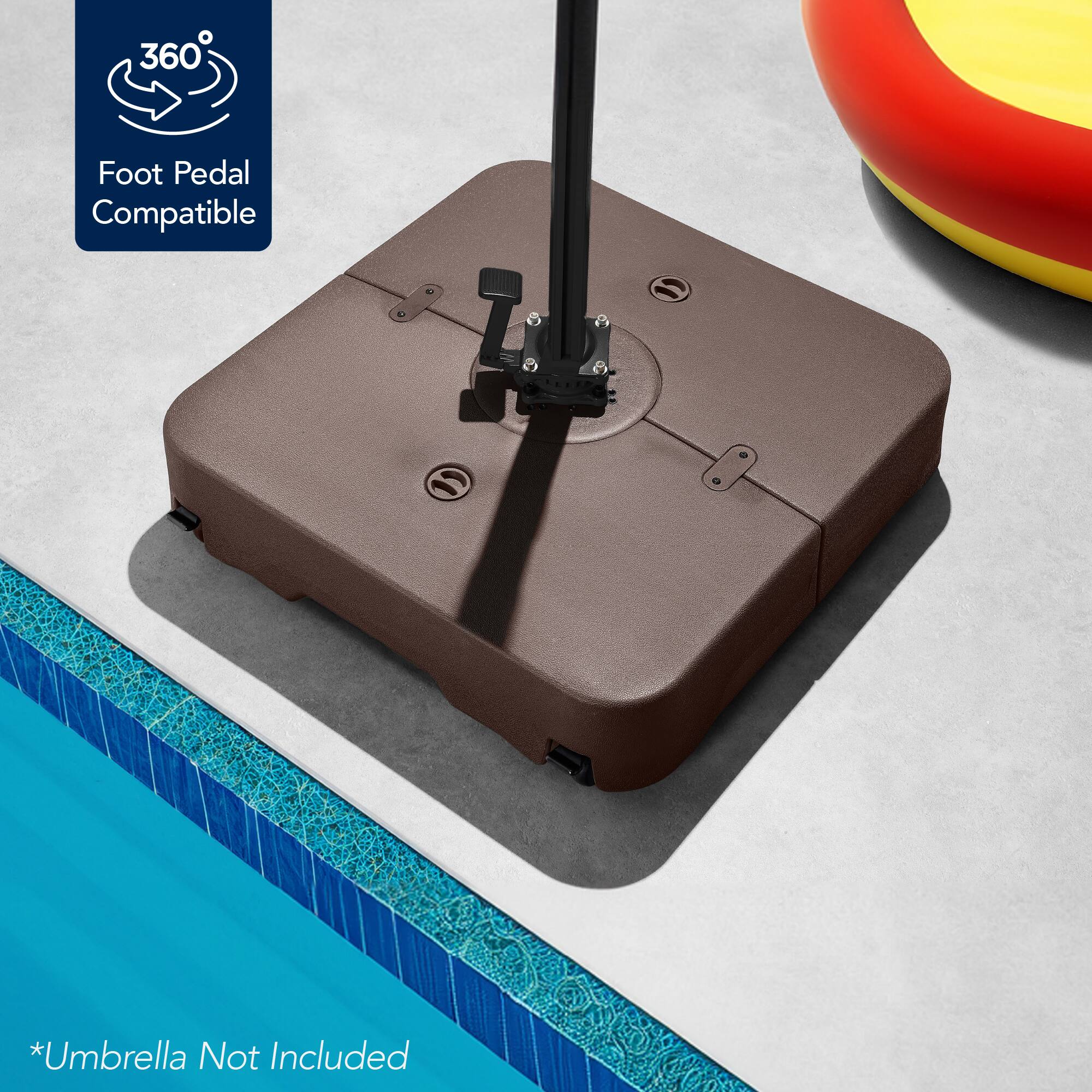 360° Foot Pedal Compatible *Umbrella Not Included
