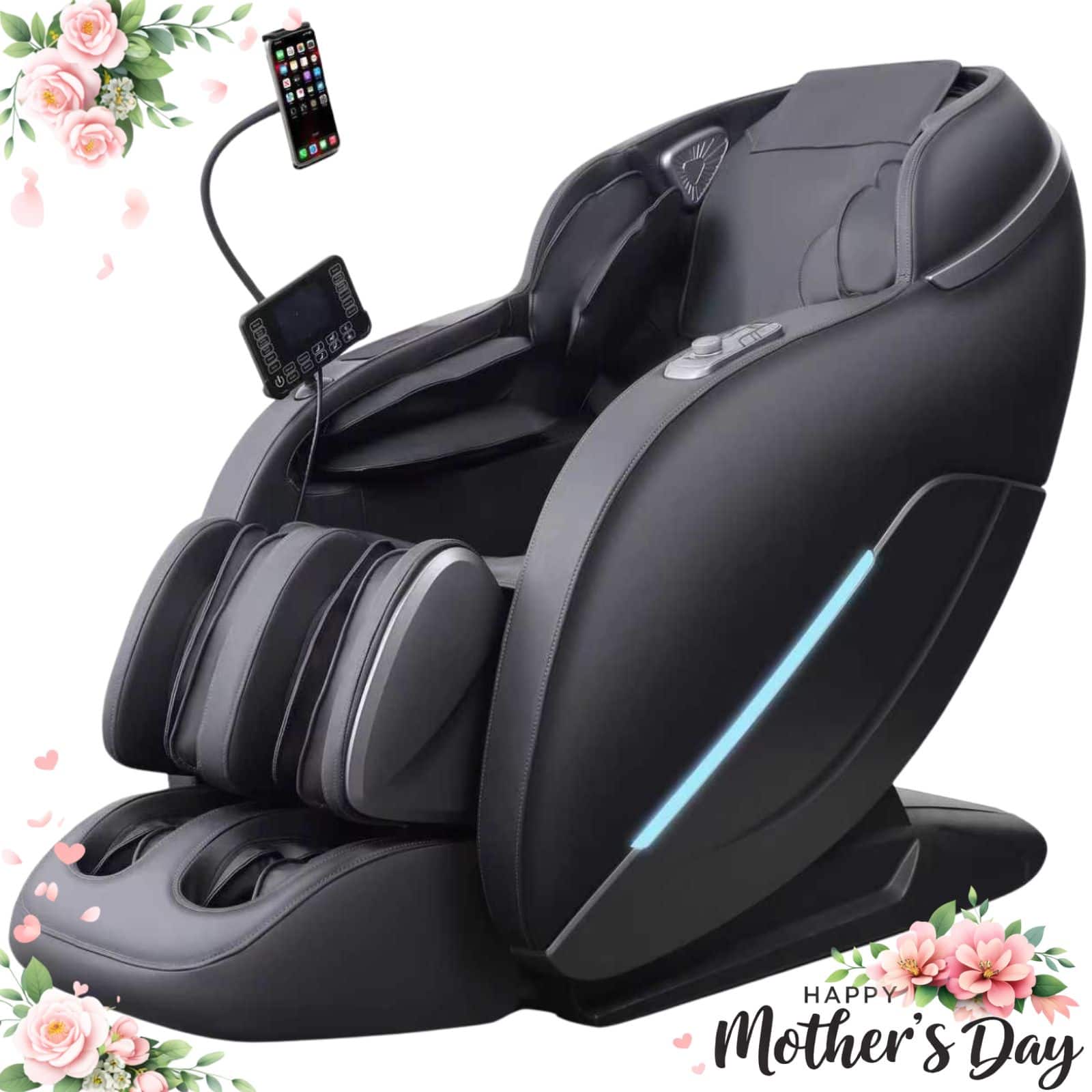 MassaMax - Mythia 2026 3D Full Body Massage Chair,Zero Gravity with Heat Therapy,Body Scan,APP Control - Black