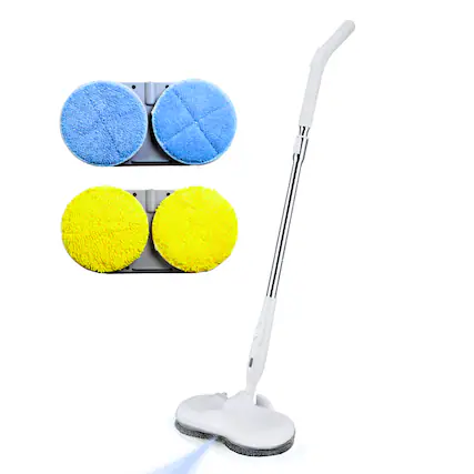 Front. Ewbank - Electra Electric Dual Rotating Spin Mop, with Spray, Cordless, Lightweight, for Floors and Countertops, 250RPM, 6 oz..