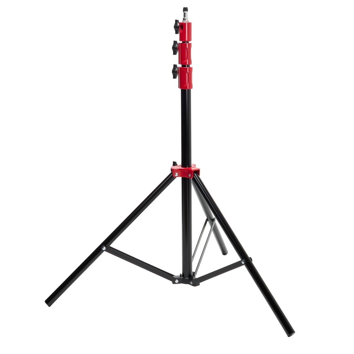 Alt View 7. Flashpoint - Flashpoint Pro Heavy-Duty Air-Cushioned Light Stand (Red, 7.2').