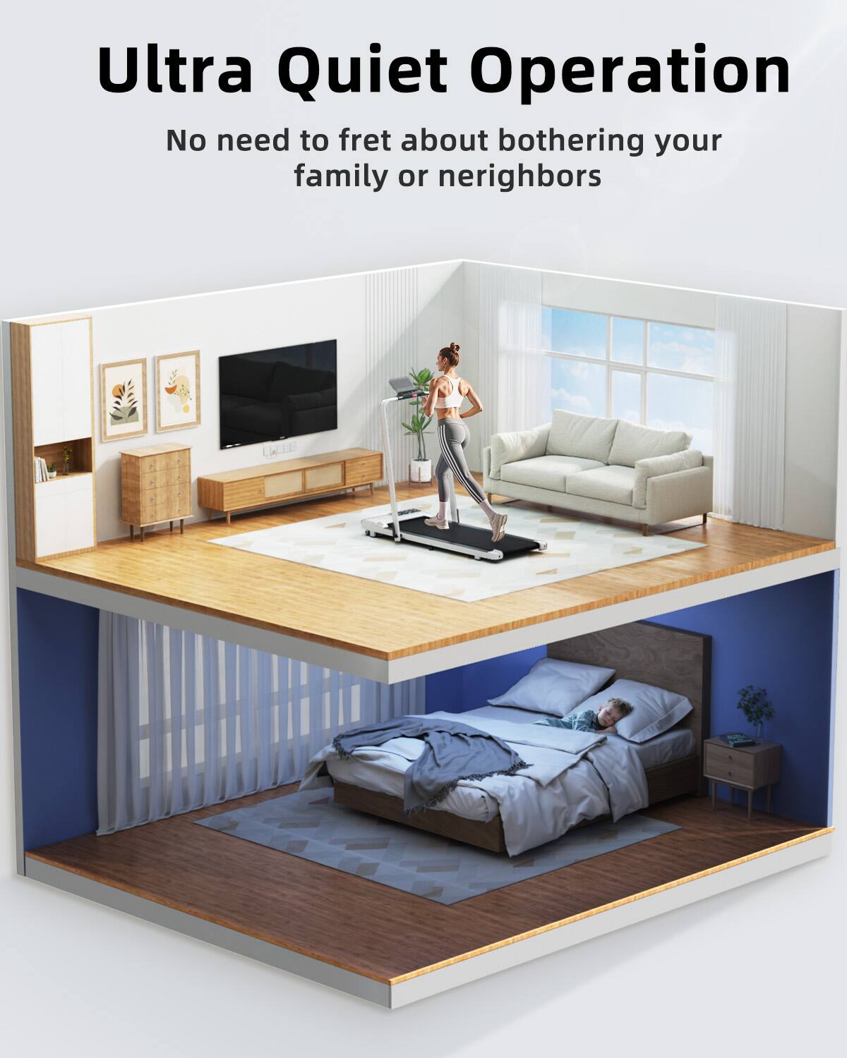 Ultra Quiet Operation  
No need to fret about bothering your family or neighbors