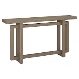 Hudson&Canal - Breslow 55" Wide Rectangular Console Table - Gray