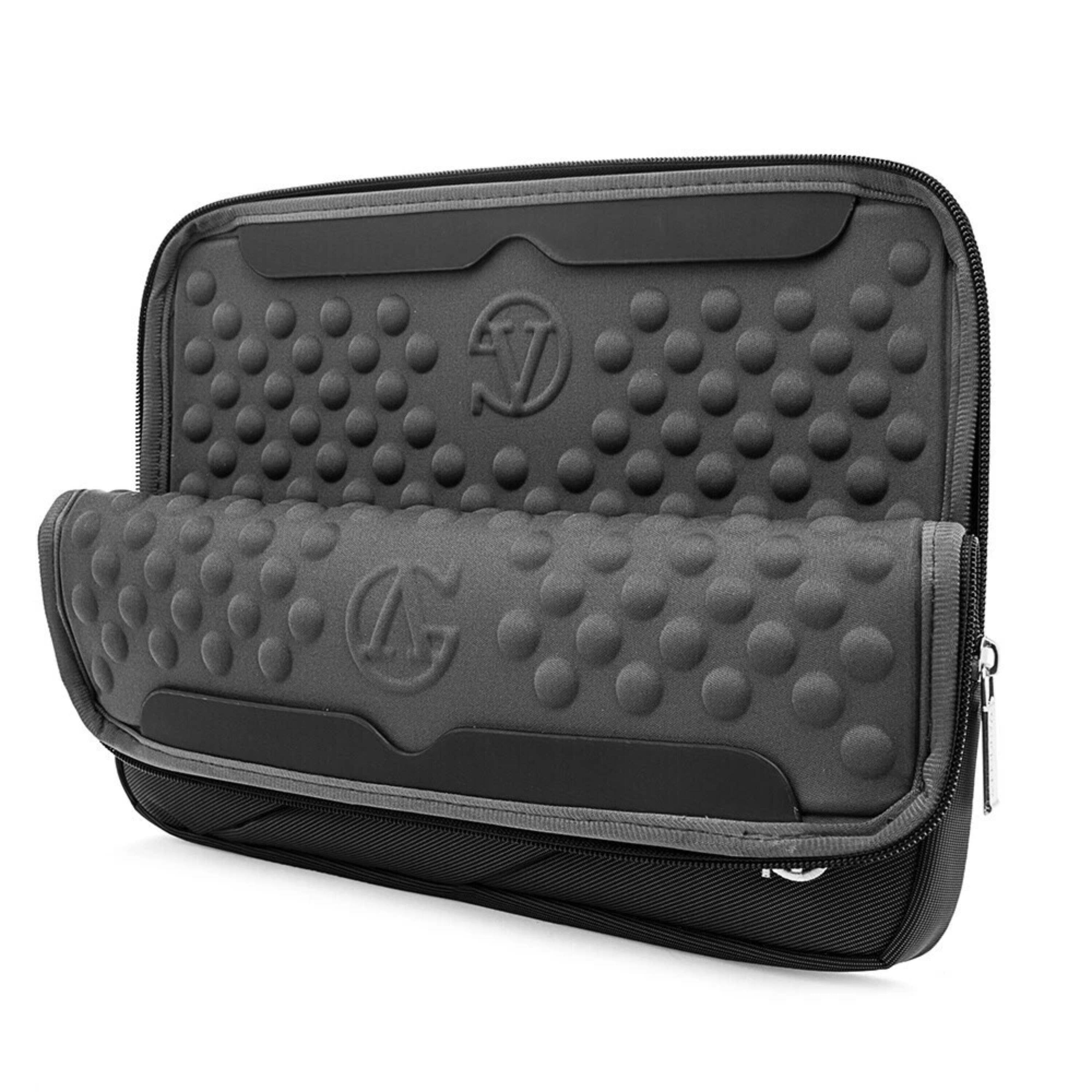 Back. Kitcheniva - Stand Sleeve Pouch Case Bag For 12" Tablet Black - Black.