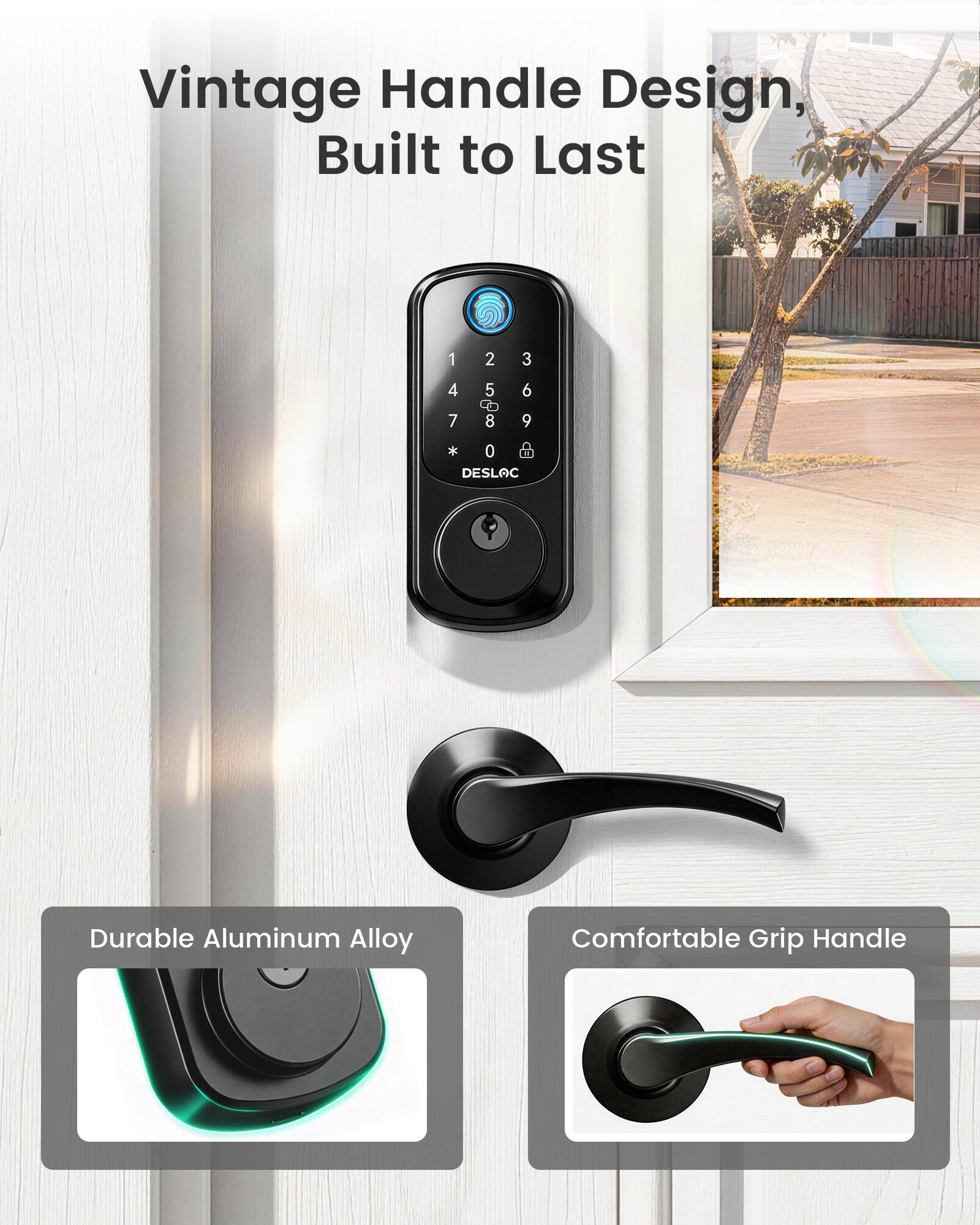 Vintage Handle Design, Built to Last

1
2
3
4
5
6
7
8
9
* 0 DESLAC

Durable Aluminum Alloy

Comfortable Grip Handle