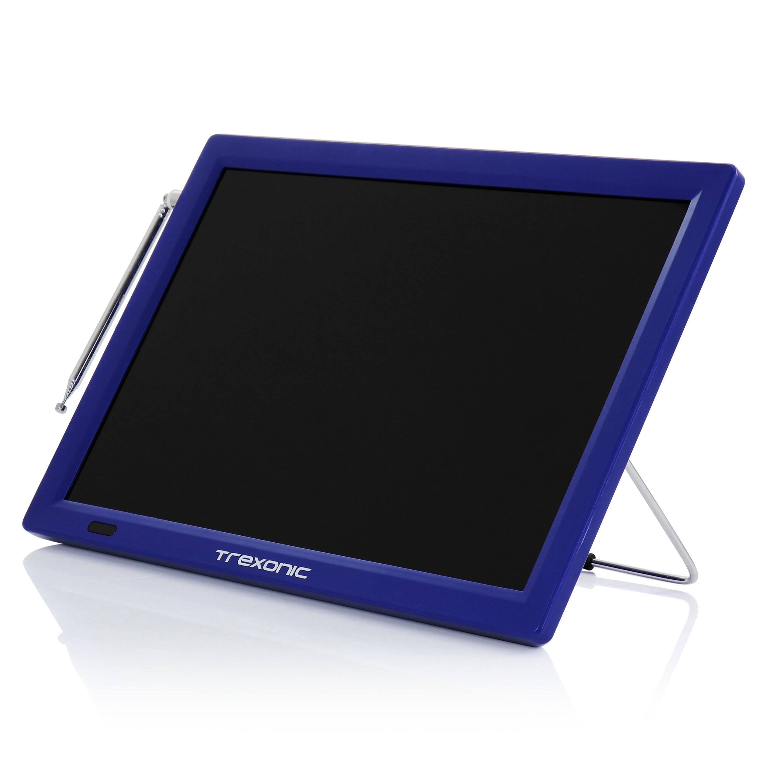 Alt View 2. Trexonic - Trexonic Portable Rechargeable 14 Inch LED TV with HDMI, SD/MMC, USB, VGA, AV In/Out and Built-in Digital Tuner - Blue.