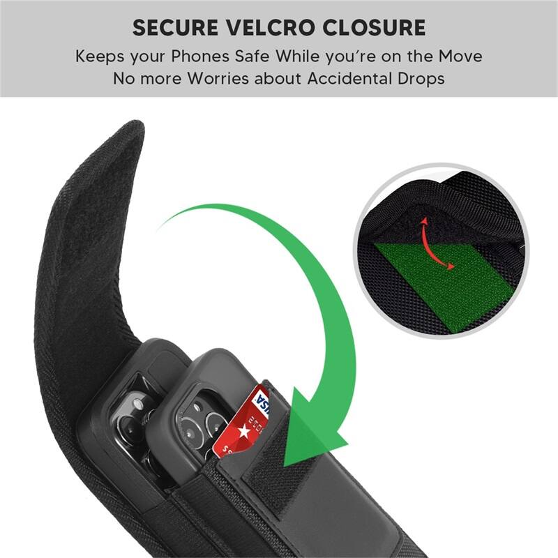 SECURE VELCRO CLOSURE Keeps your Phones Safe While you're on the Move No more Worries about Accidental Drops aS SA 1012