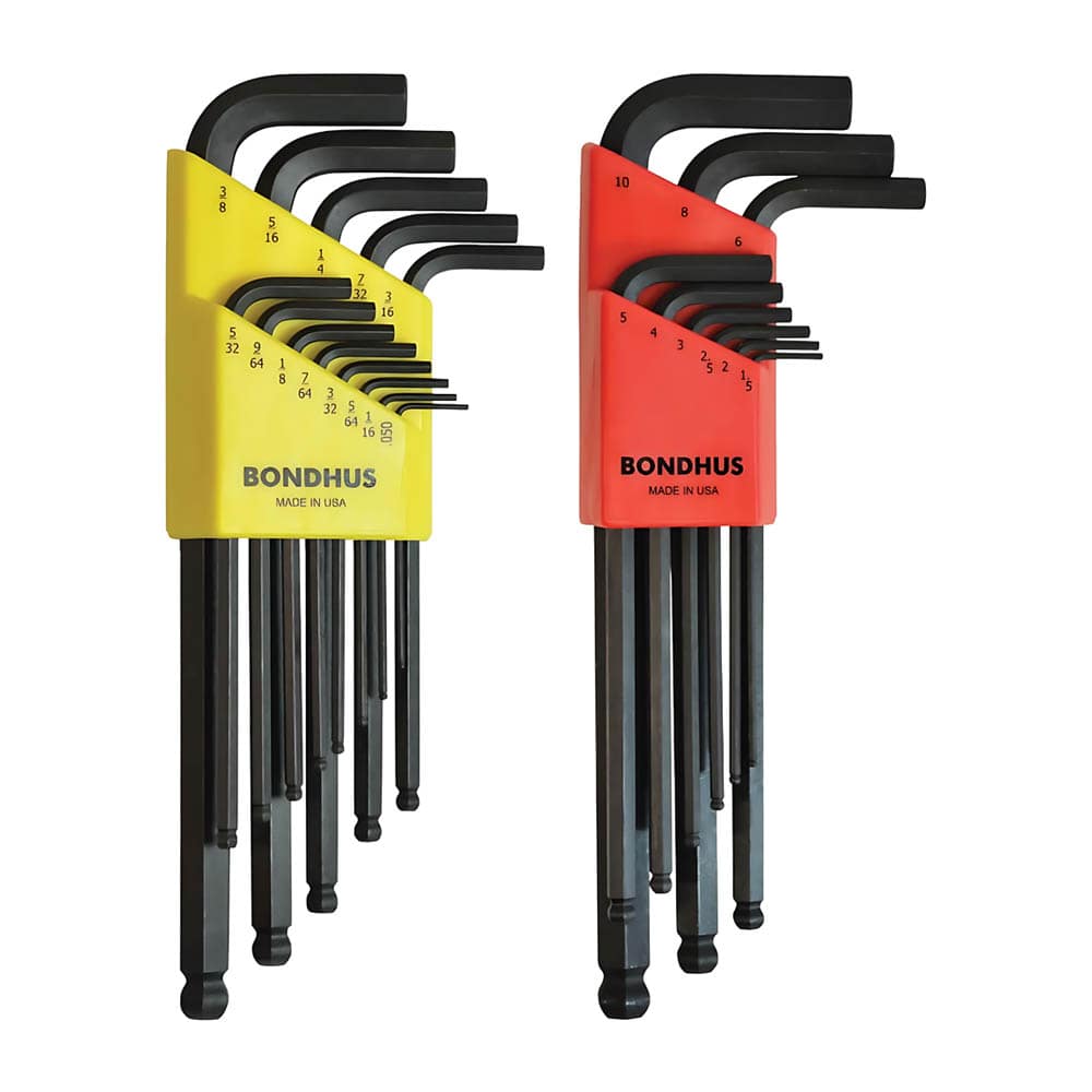 "Bondhus - Set 22 Ball End L-Wrenches IN/MM Double Pack - 10937 (.050-3/8"") + 10999 (1.5-10mm) - Black" price history on PriceWatchPro