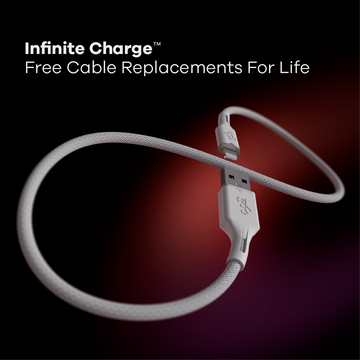 Infinite Charge™  
Free Cable Replacements For Life