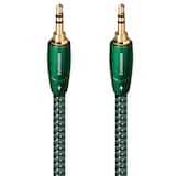 AudioQuest - Evergreen 3.5mm Mini M > M 4.9' Analog Audio Interconnect Cable - Green on Black