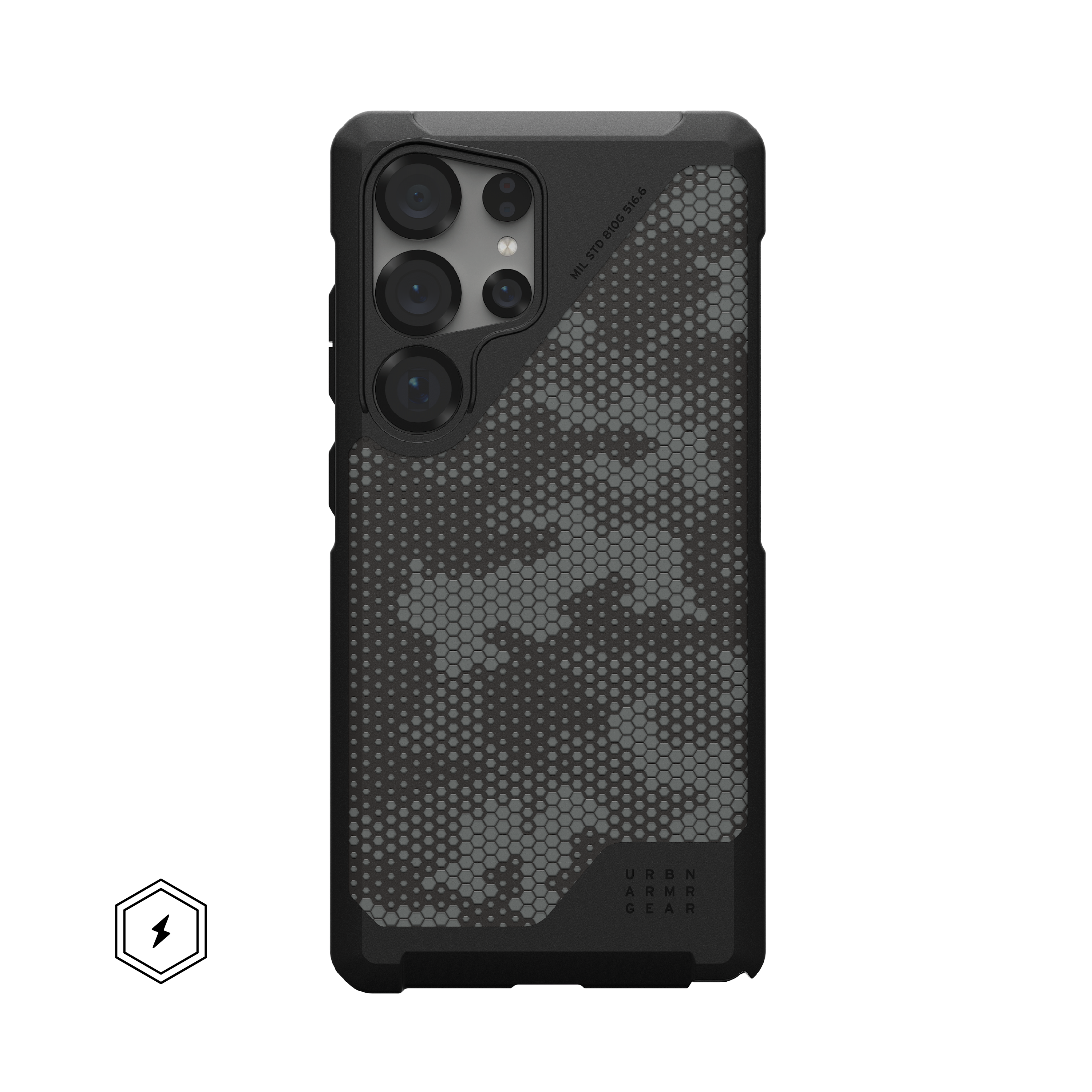UAG - Metropolis LT Series Case with Magnet for Galaxy S25 Ultra - Micro Hex Camo Graphite - Front_Zoom