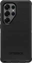 OtterBox - Defender Series Pro Hard Shell for Samsung Galaxy S25 Ultra - Black - Front_Zoom