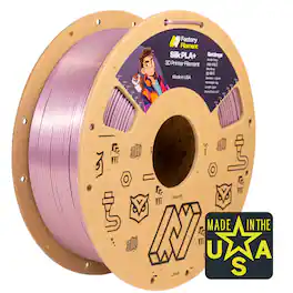 Factory Filament - 1.75mm PLA 3D Printer Filament, 1 KG Spool, Dimensional Accuracy +/- 0.02 mm, 3D Printing Filament - Silk Rose Alloy