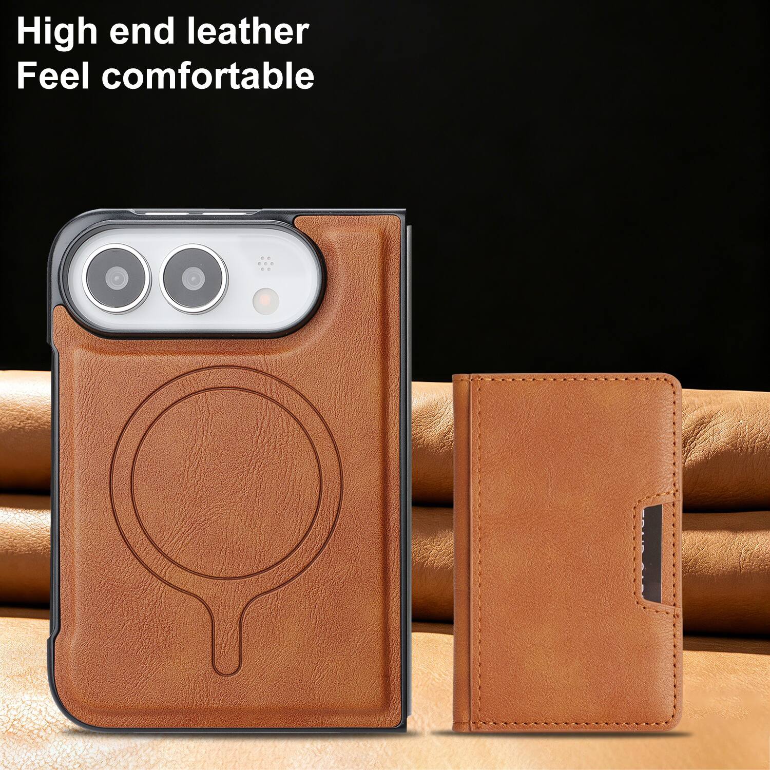 High end leather  
Feel comfortable