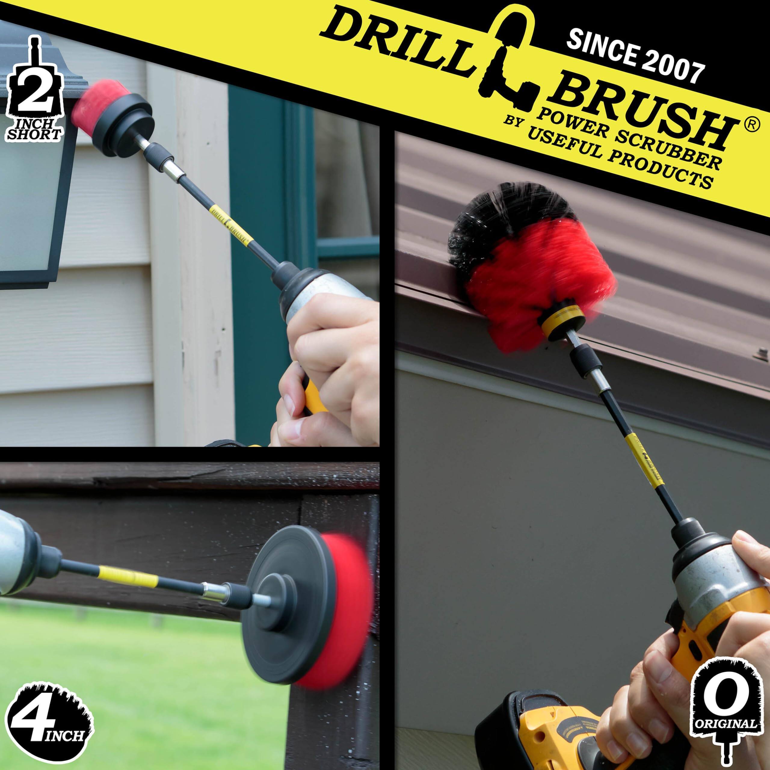 2 INCH SHORT PARL TOR DRILL T SINCE 2007 BY USEFUL POWER BRUSH SCRUBBER PRODUCTS 4 INCH O ORIGINAL