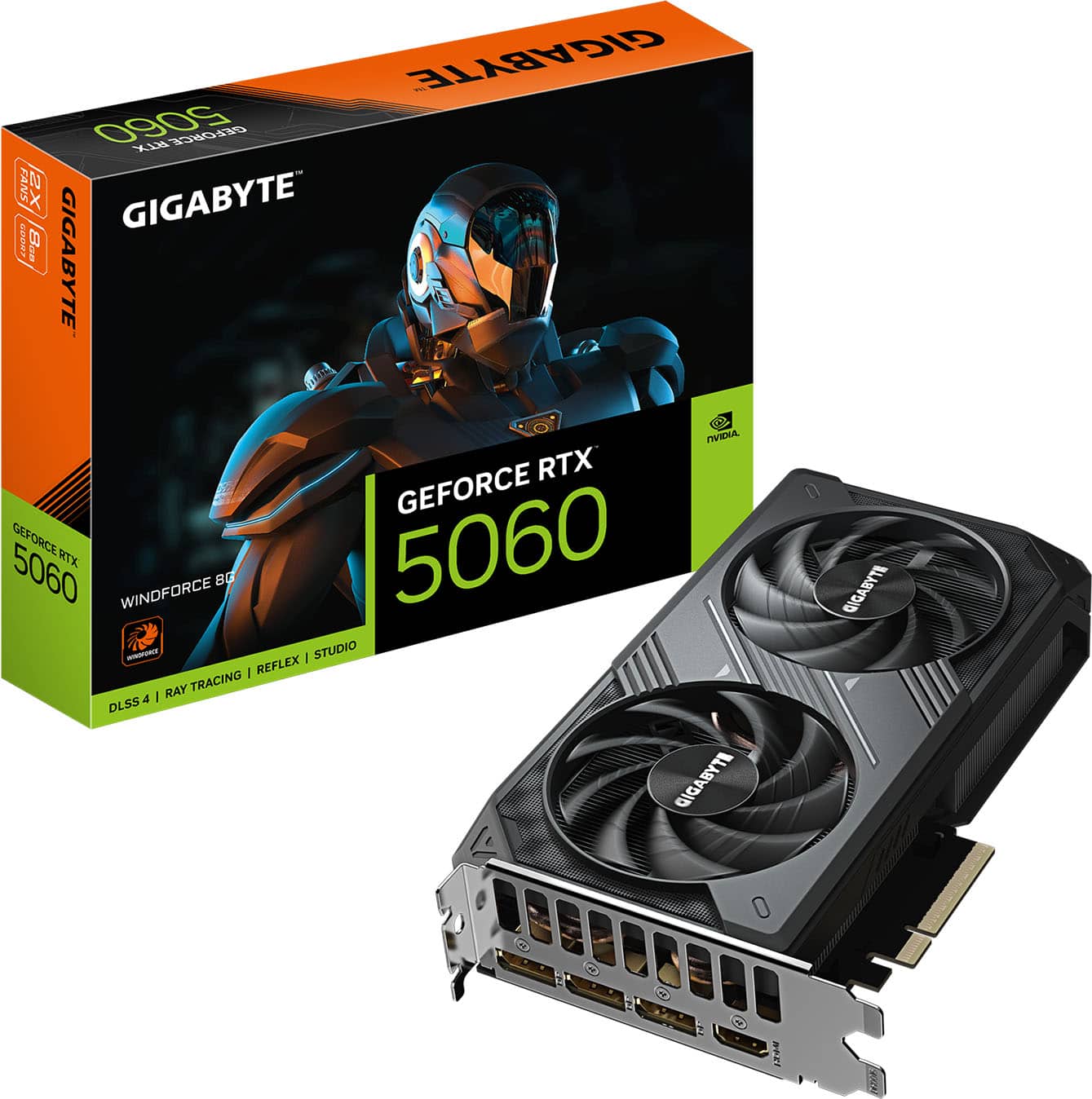 【新品未開封】GEFORCE RTX 5060 8GB GIGABYTE GeForce RTX 5060 WINDFORCE 8G Graphics Card, 8GB