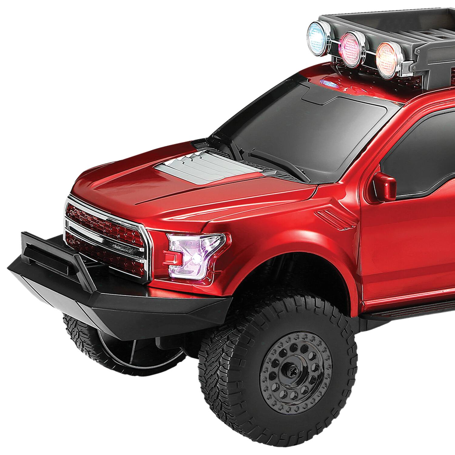 Left. AudioBox - Mighty Hauler Truck Portable Bluetooth Speaker TRK-150BT - Red.