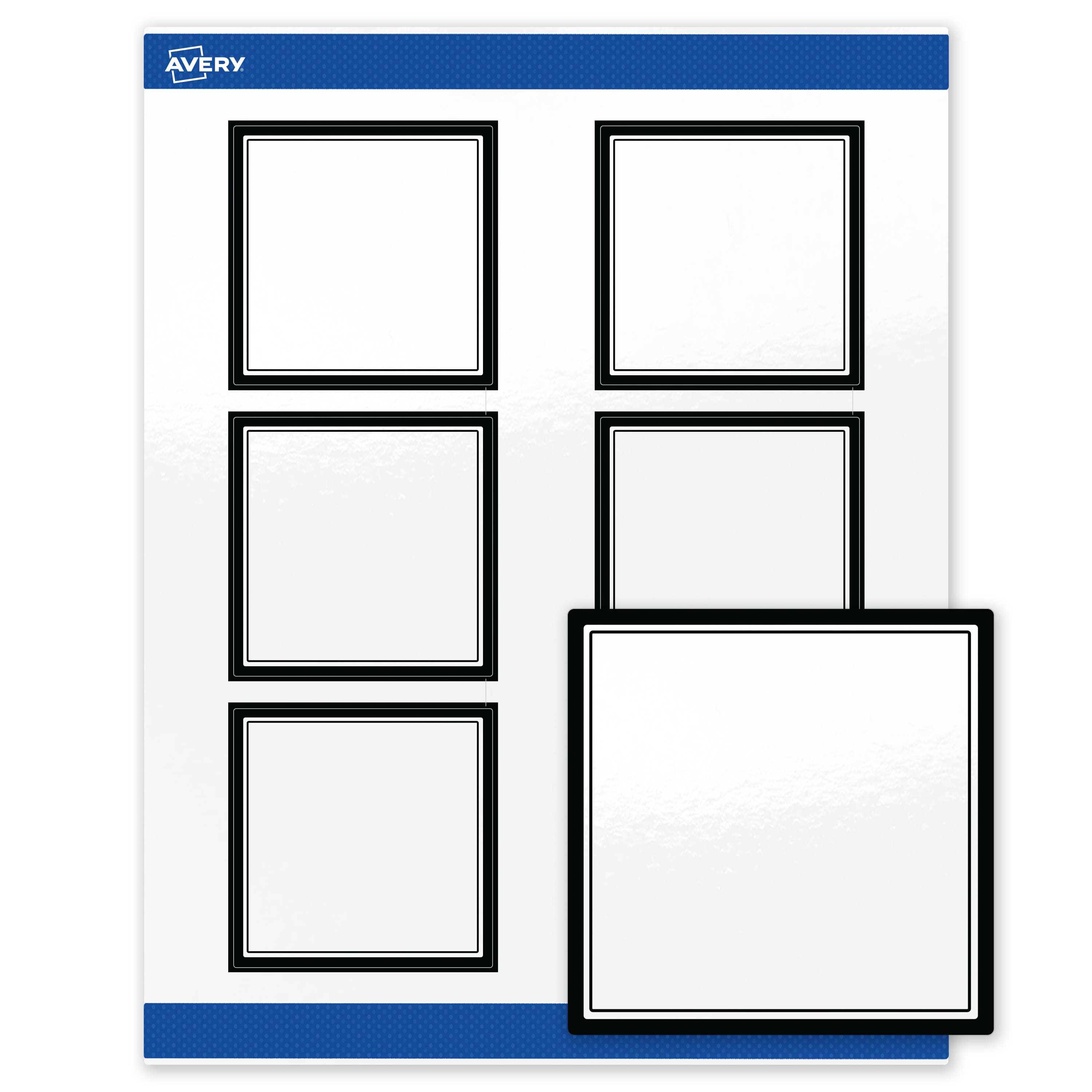 "Avery - Labels, 3"" x 3"", Glossy Double Black Border - White" price history on PriceWatchPro