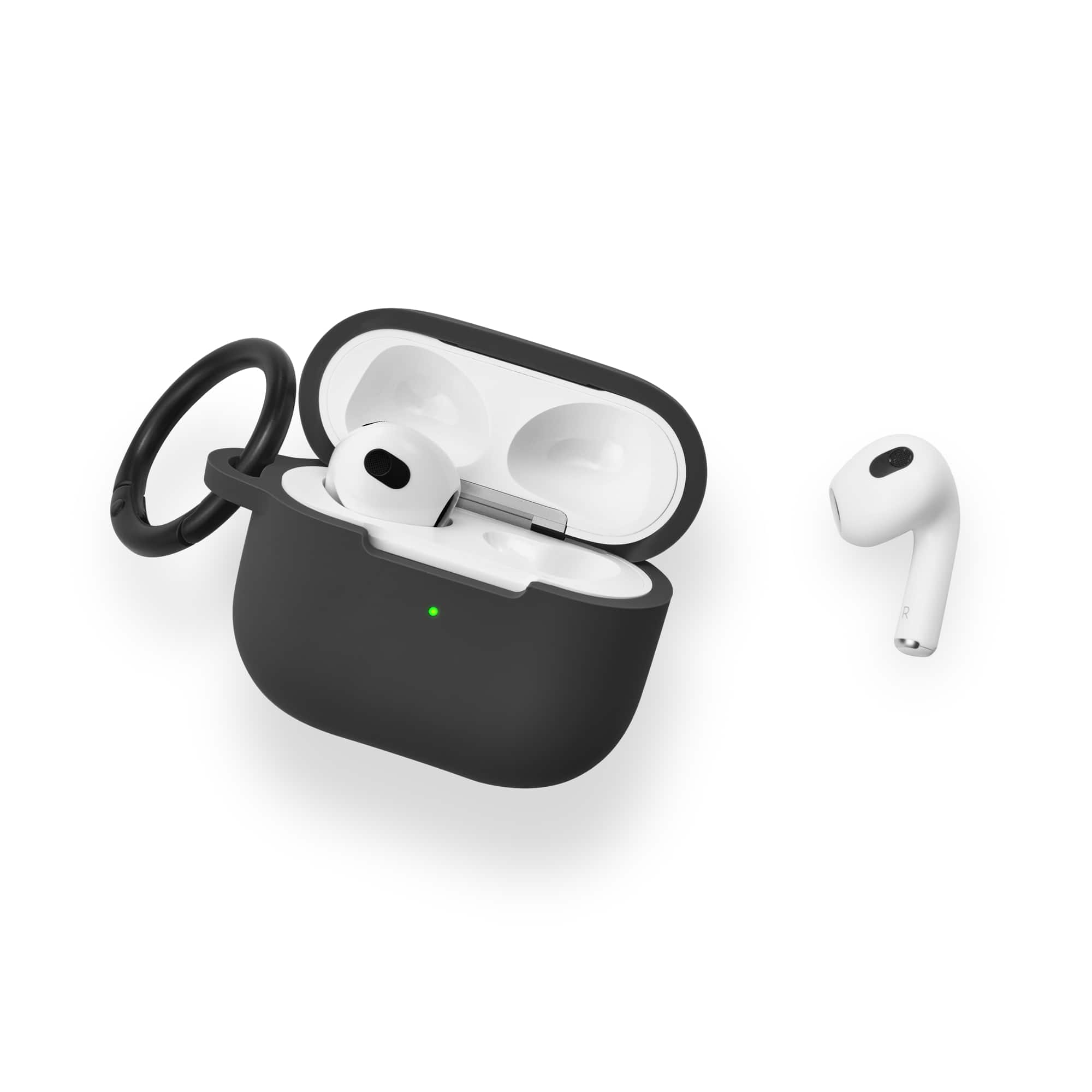 Alt View 14. Best Buy essentials™ - Silicone Case for Apple AirPods 3rd Generation - Black.