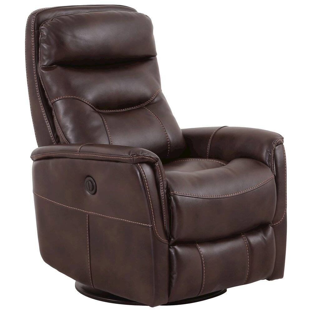 Front. Starlight Canyon Home - Truffle Recliner Nursery Glider– Elegant Boucle Chairs for Comfort - Dark Brown.