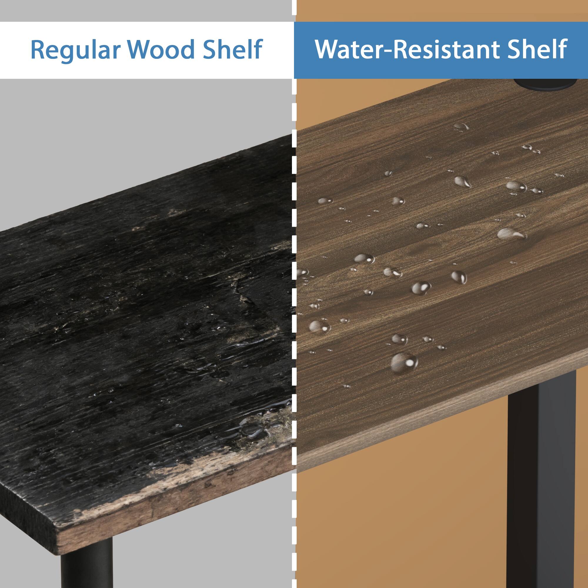 Regular Wood Shelf  
Water-Resistant Shelf